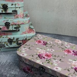 Kofer set 3/1 sa cvetovima